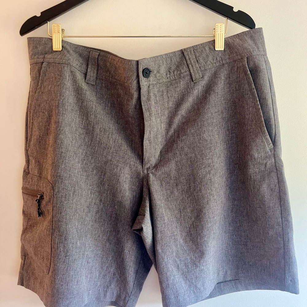 Magellan Outdoors Charcoal Men's Flat Front Shorts